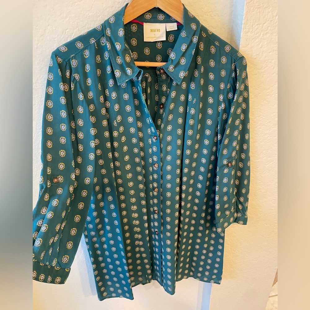 Anthropologie Maeve Monika Buttondown Tunic (L)
